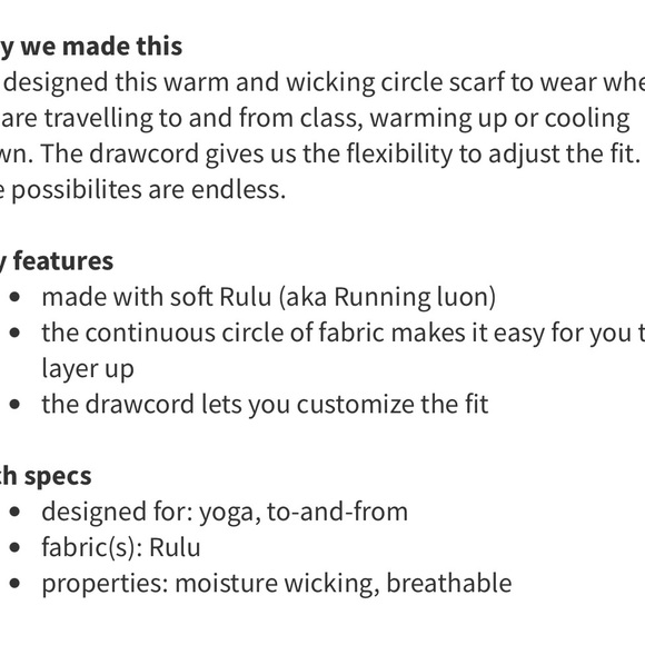 SOLD - Lululemon Infinity Scarf - Picture 5 of 5